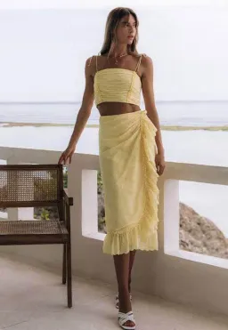 Steele Buttercup Celina Skirt and Dallas Bustier for rent on The Volte - image 1