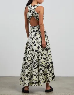 Camilla And Marc Ellie Maxi Dress In Daisy Print Size 4 for rent on The Volte - image 3