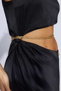 Meshki Clementine Chain Maxi Dress Black Size 10 / M for rent on The Volte - image 3