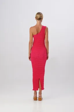 L'Idee Gigi Smocking Gown in Punch Pink Size L / AU 12 for rent on The Volte - image 2