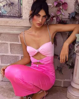 Eliya The Label Zora Dress Pink Size M / Au 10 for rent on The Volte - image 3