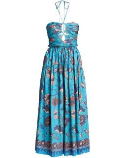 Ulla Johnson Ella Dress in Lagoon Size 10  for rent on The Volte - image 4