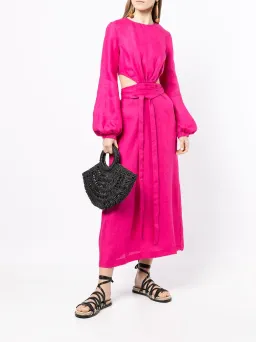 Bondi Born Belize Cut Out Maxi Dress Pink Size 6 for rent on The Volte - image 1