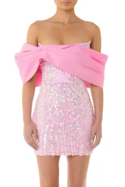 Eliya The Label Bianca Mini Dress Pink Size 8 / S for rent on The Volte - image 2
