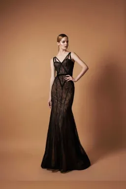 Something Very Special Pollardi Formal Formal Dress Black Size AU 8  for rent on The Volte - image 1