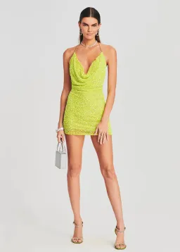 Retrofete Mich Dress Lime Green Size 8 for rent on The Volte - image 1