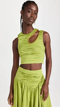 Aje Jolie Skirt and Top Set Verdant Green AU 8 for rent on The Volte - image 1