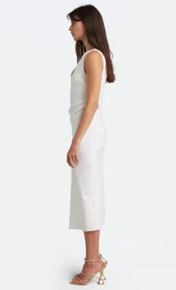 Bec & Bride Be Mine Asym Dress Midi White Size 12 for rent on The Volte - image 3