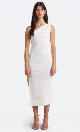 Bec & Bride Be Mine Asym Dress Midi White Size 12 for rent on The Volte - image 1