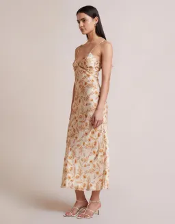 Bec & Bridge Fleetwood Midi Dress Floral Cream Size 10 for rent on The Volte - image 2