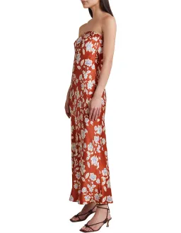 Bec & Bridge Blossom Strapless Maxi Dress Size 12 Rust Print for rent on The Volte - image 2