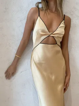 Bec & Bridge Hazel Dress Hazel Maxi Dress in Wheat Size 8 / S for rent on The Volte - image 2