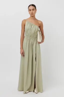 Camilla and Marc Sevilla Asymmetric Maxi Dress Green Size 8 for rent on The Volte - image 1