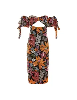 Alamour the Label Flora Midi Dress Sequin Size L/ Au 12 for rent on The Volte - image 3