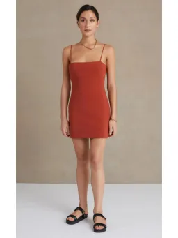 Bec & Bridge Maya Dress Brown Size AU 6 for rent on The Volte - image 1