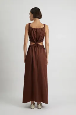 Camilla & Marc Coppola Maxi Dress in Cinnamon Size 8  for rent on The Volte - image 2