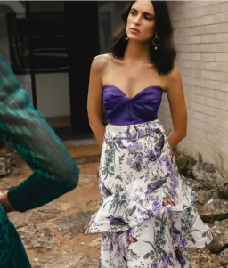 Sheike Sold Out Style Avery Skirt and Medusa Bustierc Purple Size 6 for rent on The Volte - image 3