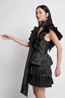 Aje Allégro Bon Bon Mini in Black Size AU 10 for rent on The Volte - image 1