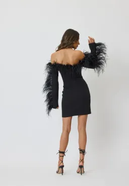 Bianca & Bridgett Katherine Mini Dress Black Size 8 for rent on The Volte - image 2