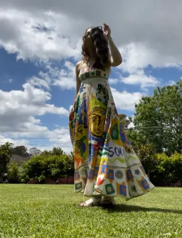 Alemais Soleil Linen Sun Dress Print Size 6 for rent on The Volte - image 10