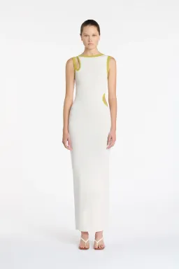 Sir The Label Evalina Cut Out Dress In Citrus Size 1/Au 8 for rent on The Volte - image 1