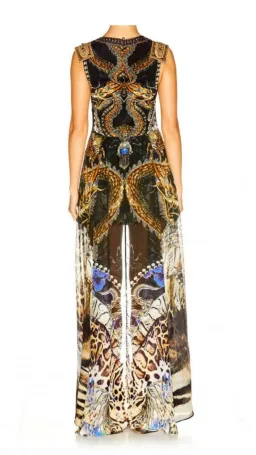 Camilla Dragon Gown Black Size 2 /AU 6 for rent on The Volte - image 2