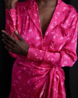 Acler Evanston Dress Fuchsia Pink Size AU 8 for rent on The Volte - image 4