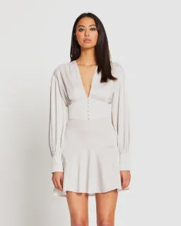 Alice McCall Stone Mexicola Mini Dress Grey Size AU 12 for rent on The Volte - image 1