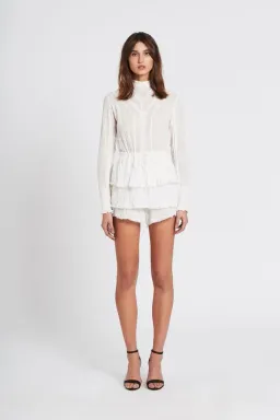 Sir The Label Lucille Embroidered Playsuits White Size 0 / AU 6 for rent on The Volte - image 1