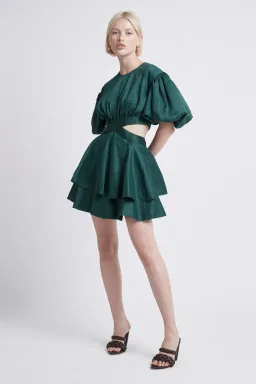 Aje Gracious Dress Green Size 8 for rent on The Volte - image 1