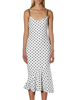 By Johnny Polka Bias Slip Dress Print Size 6 for rent on The Volte - image 1