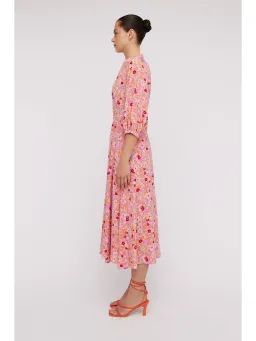 Scanlan Theodore Silk Daisy Floral Dress Peach Size AU 12 for rent on The Volte - image 2