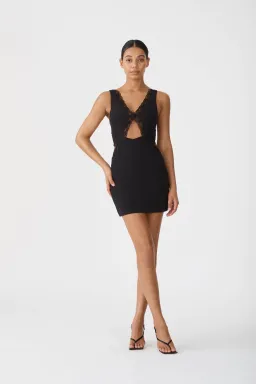 San Sloane Juno Mini Dress Black Size 6 for rent on The Volte - image 5