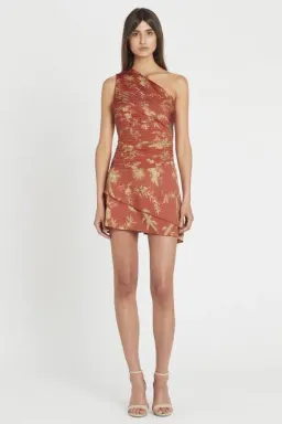 Sir the Label Florentine Mini Dress Print Pink Size AU 10 for rent on The Volte - image 1