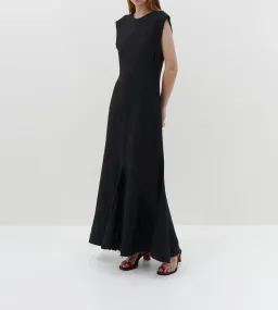 Bassike Viscose Raw Detail Dress Black Size 00 / Au 6 for rent on The Volte - image 1