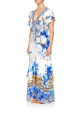 Camilla Saint Germaine Tie Front Maxi Dress with Split Size 8 for rent on The Volte - image 3