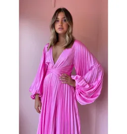 Acler Palms Dress in Confetti Pink Size AU 10 for rent on The Volte - image 3