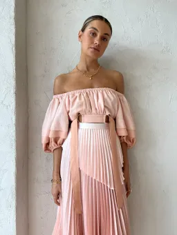 Acler Barnard Top & Skirt Set Blush Size 10 for rent on The Volte - image 3