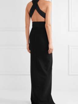 Solace London Piper Black Dress size 12 for rent on The Volte - image 2