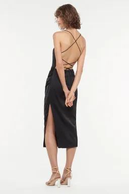 Manning Cartell Miami Heat Midi Backless Dress Black Size 8 / S for rent on The Volte - image 3