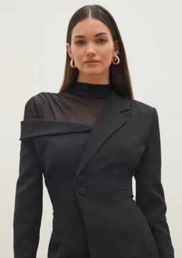 Atoir Rori Blazer Mini Dress Black Size 8 for rent on The Volte - image 2