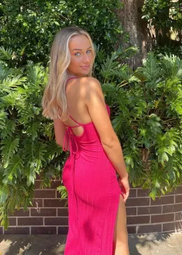 Arcina Ori Darci Dress Midi Pink Size AU 6 for rent on The Volte - image 1