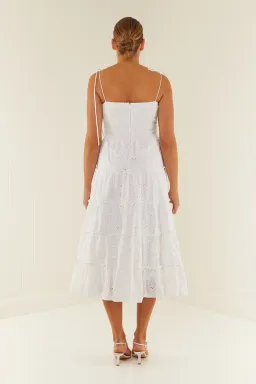 Palm Noosa James Dress in White Size 6 for rent on The Volte - image 2