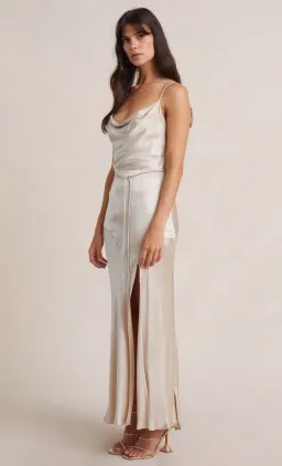 Bec & Bridge Moon Dance Midi Dress Sand Size 8 / S for rent on The Volte - image 2