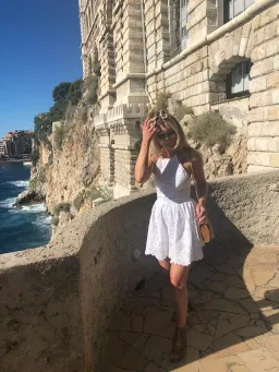 Zimmermann Roamer Halter Dress White Broderie Size 8  for rent on The Volte - image 2