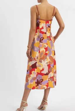 Rebecca Vallance Santiago Midi Dress in Multi Size AU 10 for rent on The Volte - image 3