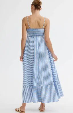 Aston Studio - Rue Dress - Sapphire Stripe - Size 10 for rent on The Volte - image 4