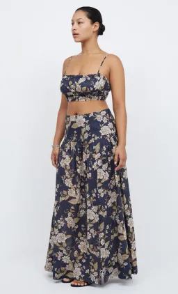 Bec & Bridge Opaline Floral Crop Top and Maxi Skirt Set in Opaline Floral Size 6 / XS for rent on The Volte - image 2