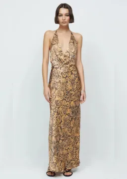 Bec & Bridge Samara Halter Maxi Dress Floral Size 8 for rent on The Volte - image 1