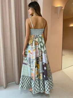 Alemais Emma Gale Sundress in Multi Print Size 6 for rent on The Volte - image 3